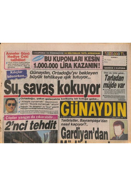 Günaydın Gazetesi 30 Mayıs 1990 - Elvis Presleyden Müzikal Güldürdü - Teröristler , Bayrampaşadan Nasıl Kaçıyor ?.. GZ127939