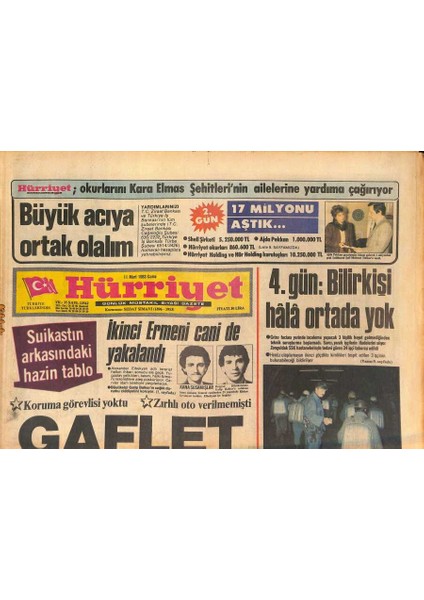 Hürriyet Gazetesi 11 Mart 1983 - Kaçak Mercedesler Soruşturması Yaygınlaştırılıyor - Deterjan Savaşı GZ126924