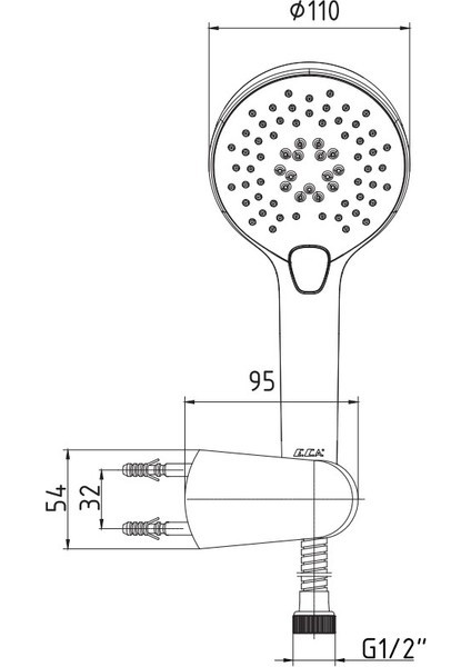 Eca Purity Mafsallı Duş Seti Banyo Üst Takımı 102117389