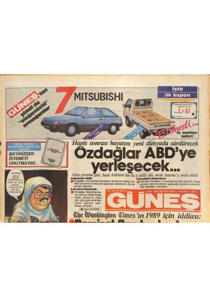Güneş Gazetesi 4 Mart 1986 - Menemen Için Söz Düellosu - Özdağlar Abdye Yerleşecek... GZ126779