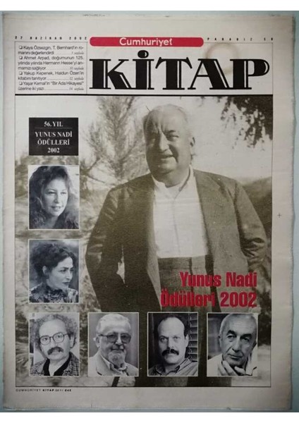 Cumhuriyet Gazetesi Kitap Eki 27 Haziran 2002 Bir Ada Destanı -GZ37150