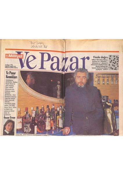 Milliyet Gazetesi ve Pazar Eki 14 Nisan 1996 - Arnetta Erkekçe - Ersoy Çetin , Önyargıyı Yıktı GZ132882