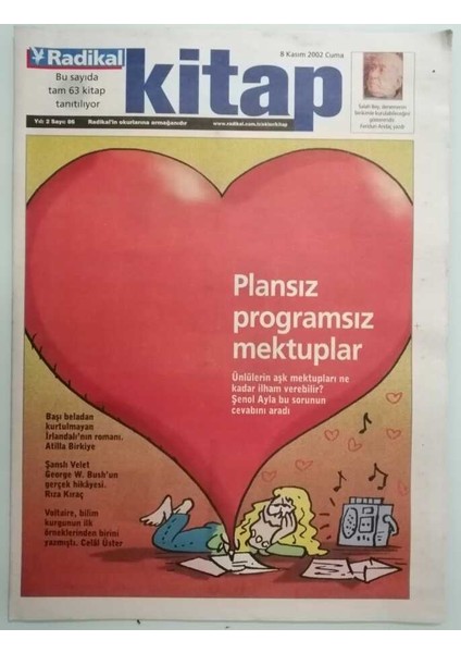 Radikal Gazetesi Kitap Eki 8 Kasım 2002 Dünyaya Istanbuldan Bakmak -GZ37117