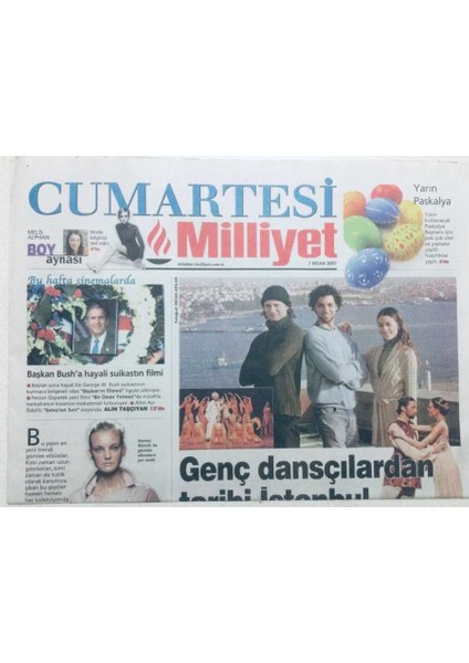 Milliyet Gazetesi Cumartesi Eki 7 Nisan 2007 - Fatih Erkoçun Kör Randevusu GZ43074