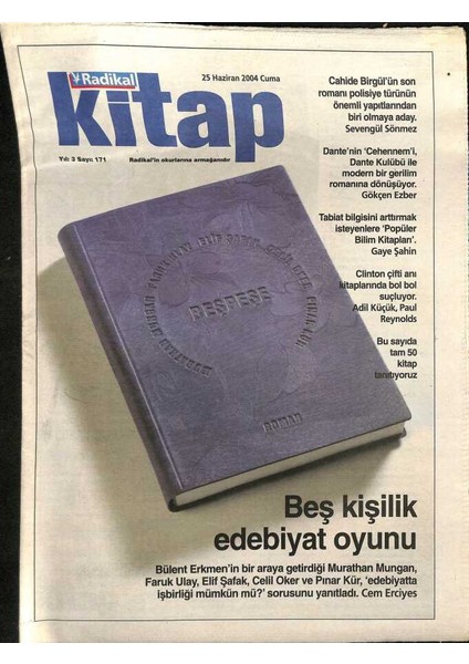Radikal Gazetesi Kitap Eki 25 Haziran 2004 - Clinton Çifti Anı Kitaplarında Bol Bol Suçluyor GZ115784