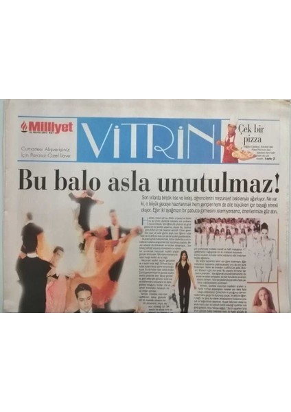 Milliyet Gazetesi Vitrin Eki 31 Mayıs 1997 Bir Balo Asla Unutulmaz - GZ44610