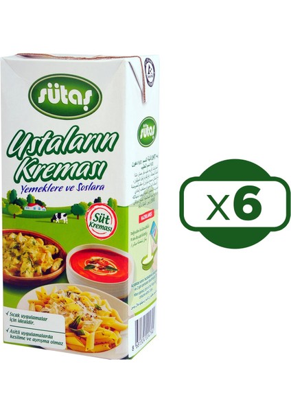Ustaların Kreması 1 Lt x 6 Adet