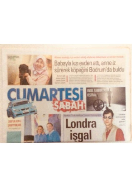 Sabah Gazetesi Cumartesi Eki 27 Mart 2010 - Londra Işgal Altında GZ40265