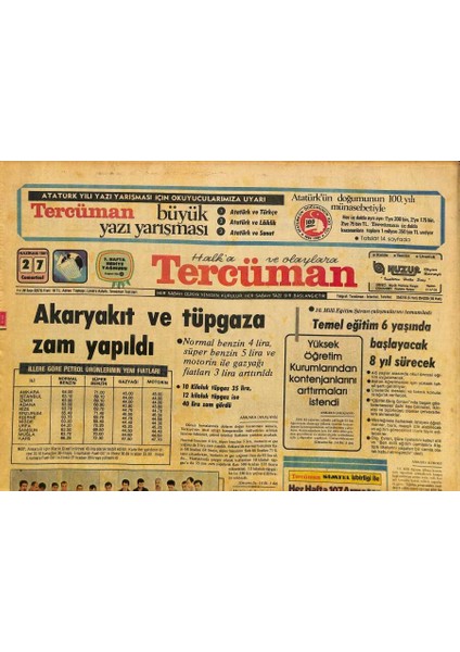 Tercüman Gazetesi 27 Haziran 1981 - Pierre Cardin ve Gigi Dans Topluluğu Türkiyeye Geldi - Şöhretler Resmigeçidi * Zeki Müren GZ125970