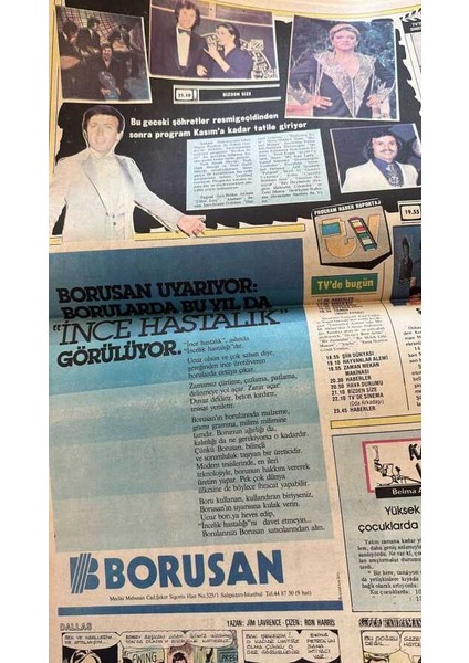 Tercüman Gazetesi 27 Haziran 1981 - Pierre Cardin ve Gigi Dans Topluluğu Türkiyeye Geldi - Şöhretler Resmigeçidi * Zeki Müren GZ125970