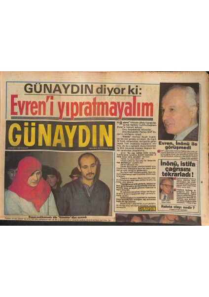 Günaydın Gazetesi 22 Mart 1987 - Nazan Şorayın Sevgilisi Yurt Dışına Çıkmadı - Belçikada Türk Karnavalı ! GZ127818