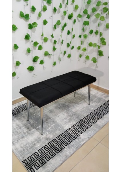 Krom Metal Ayak Metal Kasa Bench Mutfak Salon Antre Yatak Odası Puf Bank modelleri