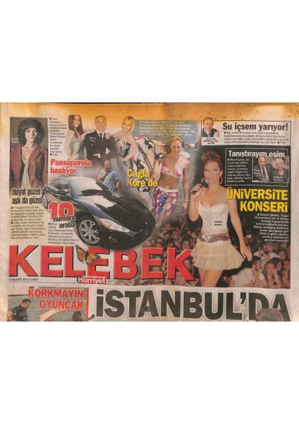 Hürriyet Gazetesi Kelebek Eki 14 Mayıs 2010 - Ferman Akgülden Mesaj Var GZ116761