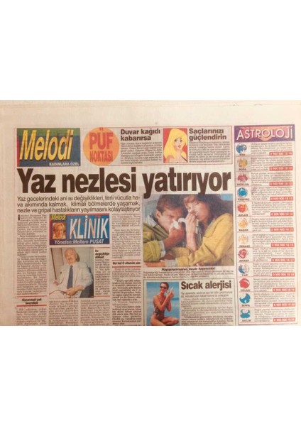 Sabah Gazetesi Melodi Eki 28 Temmuz 1994 - Ibrahim Tatlısesten Iki Bomba GZ38887
