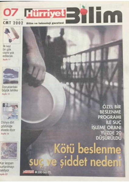 Hürriyet Gazetesi Bilim Eki 7 Aralık 2002 Sismik Izolasyon Deprem Etkisini Yüzde 60 Azaltıyor GZ36125