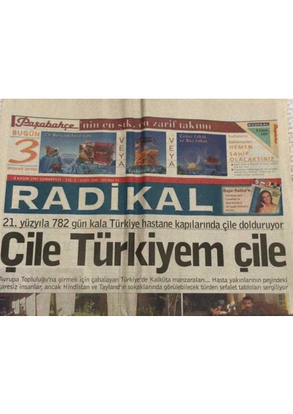 Radikal Gazetesi 8 Kasım 1997-SEZEN Aksudan Komedi Şovu GZ45150