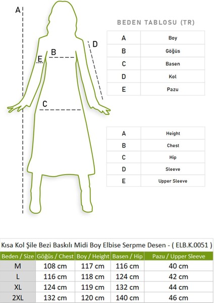 Kısa Kol Şile Bezi Baskılı Midi Boy Elbise Serpme Desen Bordo Brd