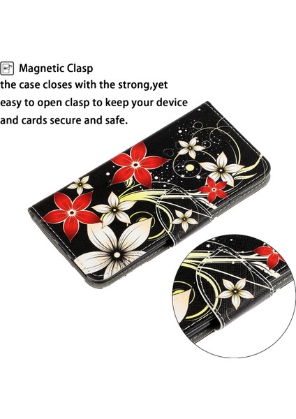 Özel Desen Baskı Pu Deri Deri Tam Koruma Cüzdan Samsung Galaxy M02/A02-BEAUTIFUL Flower Için Telefon Kapak Kılıfı (Yurt Dışından) fiyatları