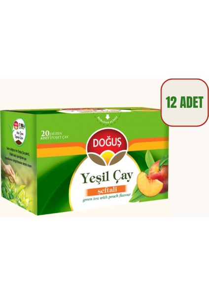 Yeşil Çay Şeftali 12'li