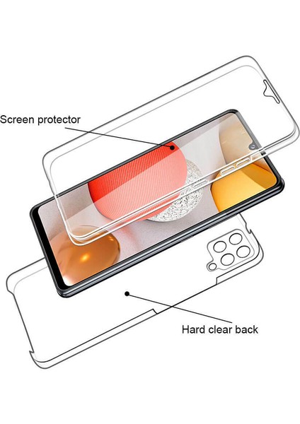 Samsung Galaxy A42 5g Hibrid Pet+Tpu+Akrilik Net Kabuk Için Tam Koruyucu Kılıf (Yurt Dışından) fiyatları