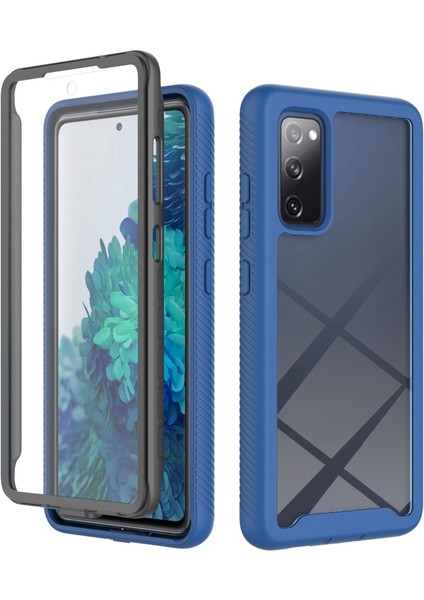 Samsung Galaxy S20 Fe 2022/S20 Fe 4G/S20 Fe 5G/S20 Lite-Dark Mavi Için Ultra Clear Pet Ekran Koruyucu ile Tam Kapsamlı Hibrit Koruyucu Kılıf (Yurt Dışından)
