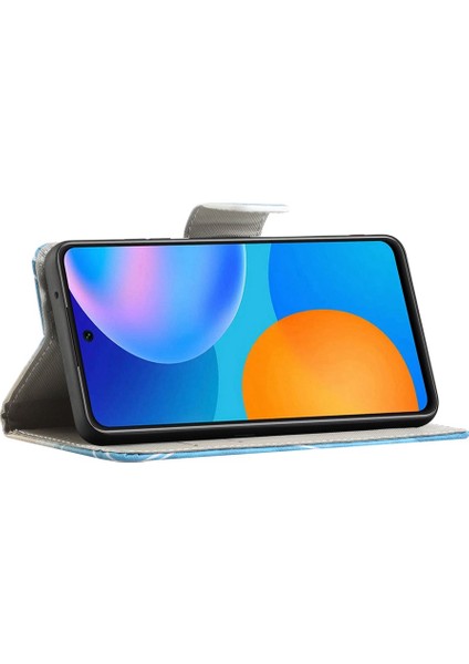 Samsung Galaxy M53 Için 5g Çapraz Doku Şık Desen Baskı Pu Deri Telefon Kılıfı Stand Cüzdan Flip Cover-Butterfly (Yurt Dışından) fiyatları