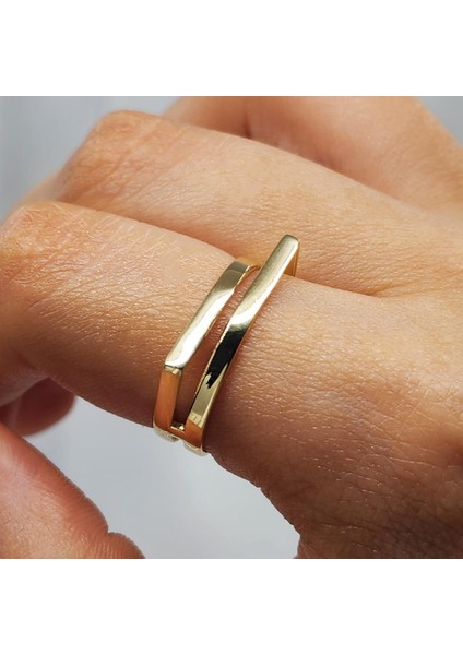 Altın Yüzük - Exxen Tarz Tasarım 14 Ayar Altın Yüzük indirimleri