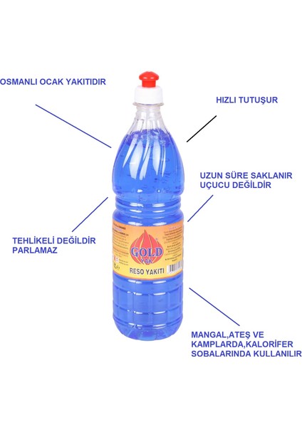 Osmanlı Ocak Yakıtı Jel Yakıt Ateş Tutuşturma Ateş Başlatıcı Mangal Yakıtı 10 Litre