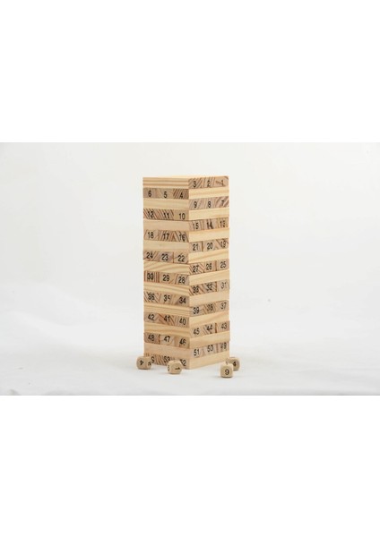 Jenga Ahşap Denge Oyunu 54 Parça