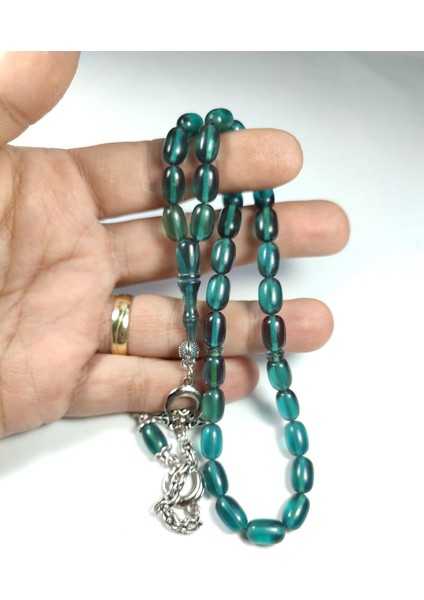 Ayyıldız Gümüş Kaplama Püskül Kombinli Ateş-I Kehribar Sertifikalı No 3805 fırsatları