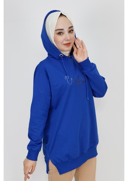 23299 2 Ip Yazı Baskılı Kapüşonlu Sweatshirt fiyatları