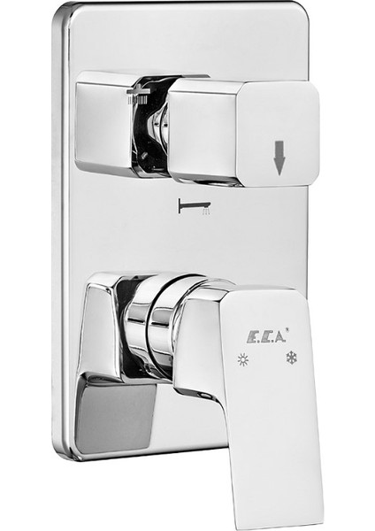 Yeni Eca Tiera Ankastre Banyo Bataryası Sıva Üstü 3 Yollu 102167335-K