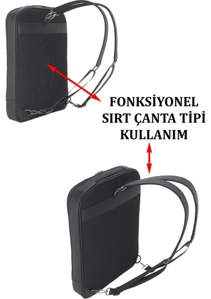 Case Club Fonksiyonel Evrak ve Sırt Çantası Laptop Bölmeli Organizer Iç Tasarım