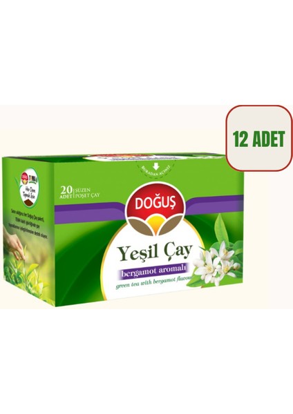 Yeşil Çay Bergamotlu 12'li