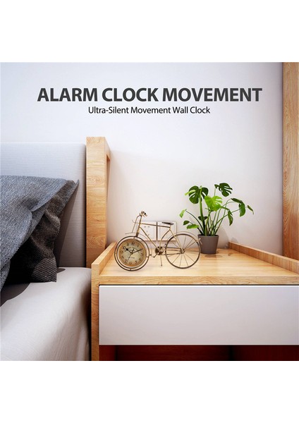 Oturma Odası Çalışma Odası Cafe Için Vintage Demir Bisiklet Tipi Masa Saati (Yurt Dışından) modelleri