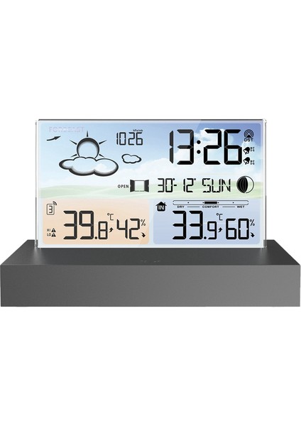 Iç Mekan Için Sensörlü Kablosuz Dijital Ekranlı Meteorolojik Saat (Yurt Dışından)