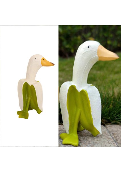Yaratıcı Muz Ördek Heykeli, Yard Bahçe Dekor Ev Masası Dekorasyonu (Yurt Dışından) fırsatları