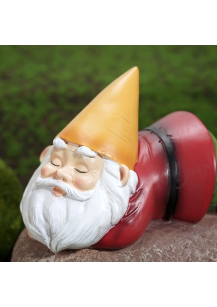 Cüce Madenci Reçine Figürler El Sanatları Açık Su Geçirmez Güneş Gnome B (Yurt Dışından) modelleri