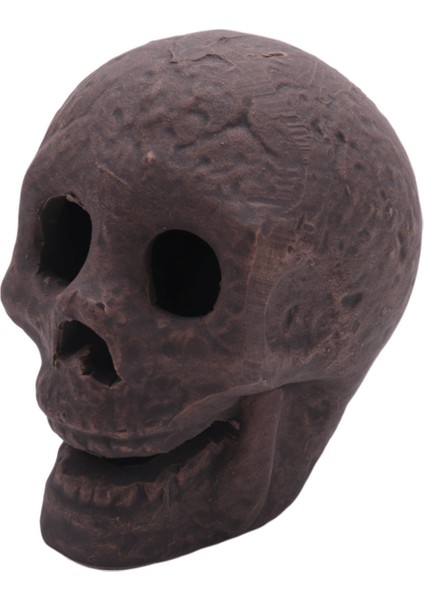 Taşınabilir Kafatası Heykel Cadılar Bayramı Seramik Süsler Kafatası Dekor Prop (Yurt Dışından)