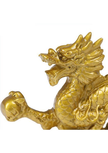 Çin Zodyak Altın Ejderha Heykeli Hayvan Dekorasyon Ev Dekorasyon (Yurt Dışından) fırsatları