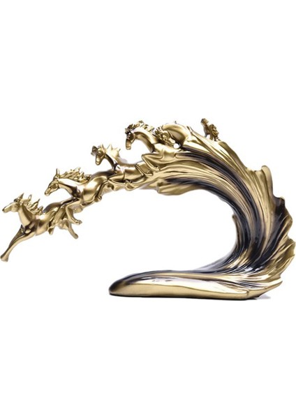 (1 Adet) Wanma Pentium Ev Dekorasyonu, At Reçine El Sanatları (45X11X27CM) (Yurt Dışından)