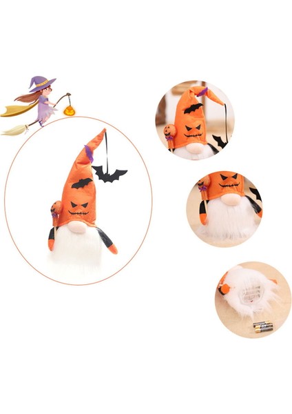 Cadılar Bayramı Cüce Dekorasyon Balkabağı Işıkları Yüzü Olmayan Turuncu (Yurt Dışından) modelleri