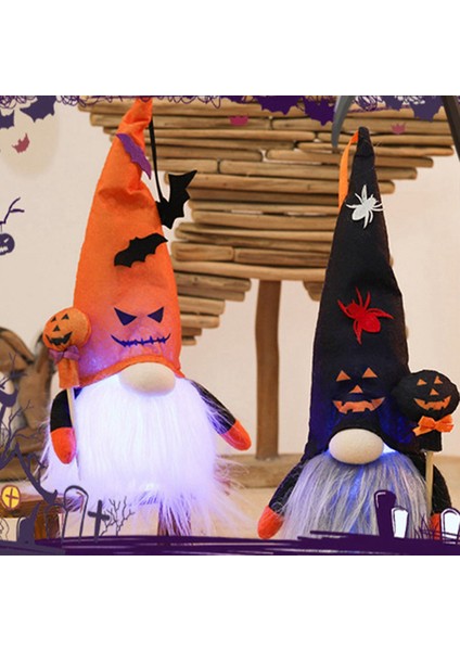 Cadılar Bayramı Cüce Dekorasyon Balkabağı Işıkları Yüzü Olmayan Turuncu (Yurt Dışından) indirimleri