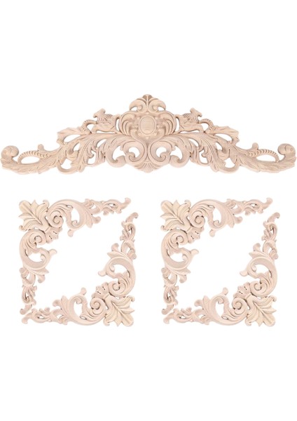 Ayna Yatak Kapı Mobilyaları Için Ahşap Aplikler Onlaylar Dekor Dıy (Yurt Dışından)