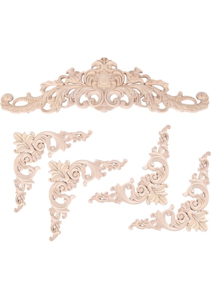 Ayna Yatak Kapı Mobilyaları Için Ahşap Aplikler Onlaylar Dekor Dıy (Yurt Dışından) modelleri