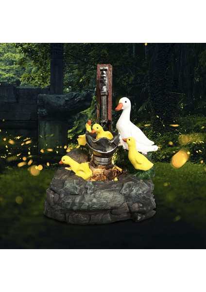 LED Işıklı Hayvan Bahçesi Heykeli Ördek Ailesi Heykeli Basamaklı (Yurt Dışından) fiyatları