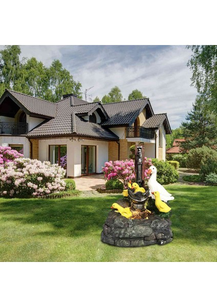 LED Işıklı Hayvan Bahçesi Heykeli Ördek Ailesi Heykeli Basamaklı (Yurt Dışından) indirimleri