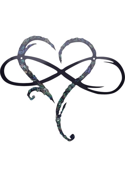 Metal Duvar Dekorasyonu-Ebedi Aşk Sonsuz Kalp Demir Sanat Dekor-S (Yurt Dışından) fiyatları