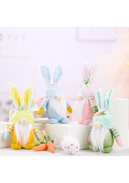 Paskalya Cüceleri Tavşan Dekor Cüce Yüzü Olmayan Peluş Ev Partisi Çocuk Oyuncakları, A (Yurt Dışından) fırsatları