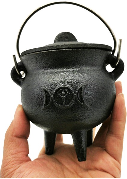 1 Adet Demir Kazan Kapak Saplı Ay Evresi Cadı Pot Tütsü (Yurt Dışından) fiyatları